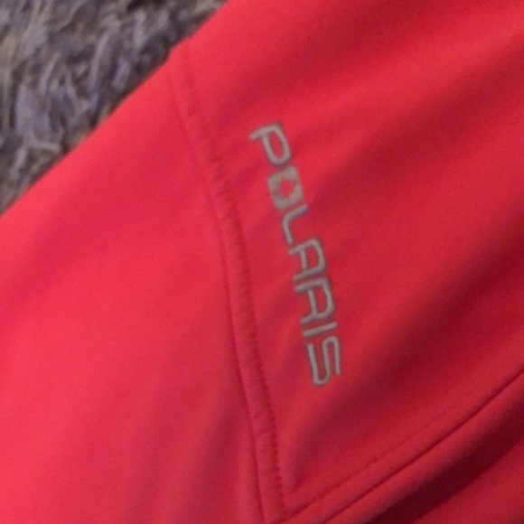 Polaris snowmobiling zip up soft shell jacket. - Picture 3 of 12